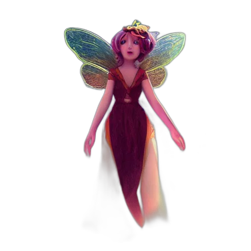 dress, creature, concept art, 3d render transparent PNG cut-out
