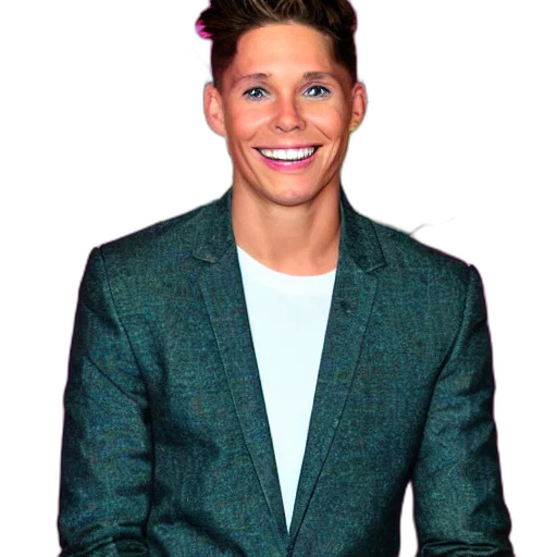 jacket, hair, staff, face transparent PNG cut-out