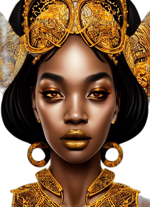 jewelry, crown, face, fantasy art transparent PNG cut-out