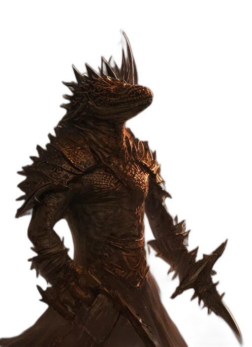 creature, dragon, animal, staff transparent PNG cut-out