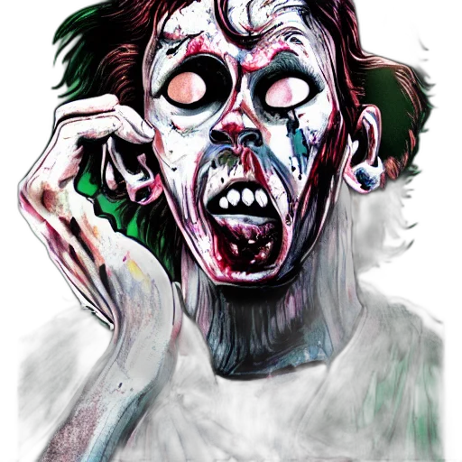 creature, mask, face, comic book art transparent PNG cut-out