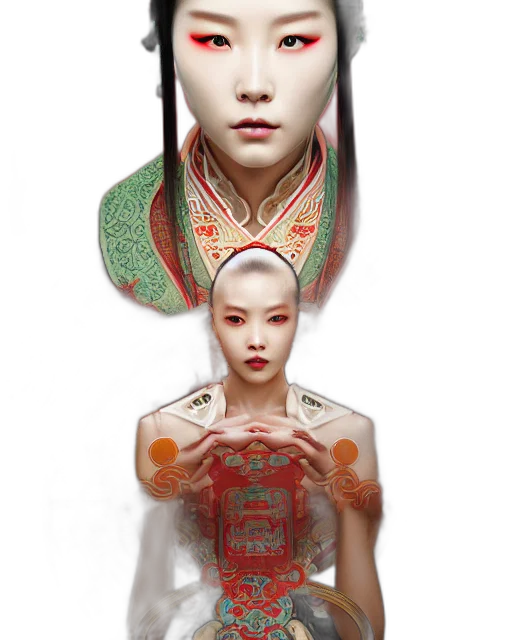 robot, mask, face, photorealistic transparent PNG cut-out