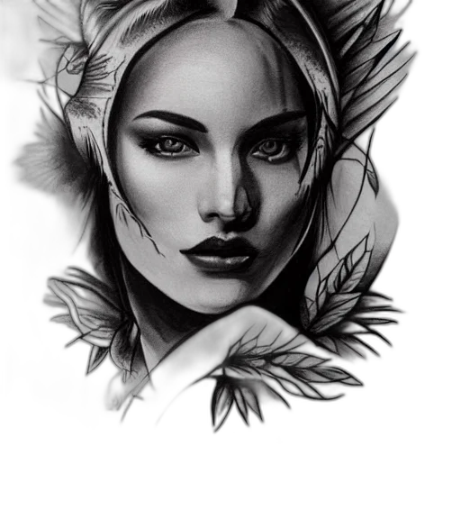 face, crown, flower, mask transparent PNG cut-out