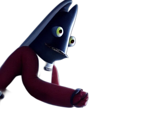 robot, staff, creature, hat transparent PNG cut-out