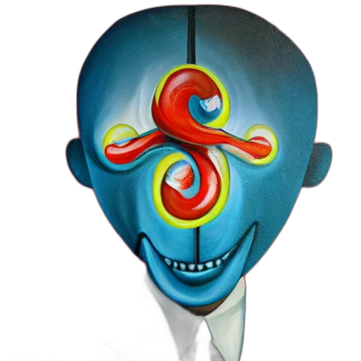 mask, face, staff, 3d render transparent PNG cut-out
