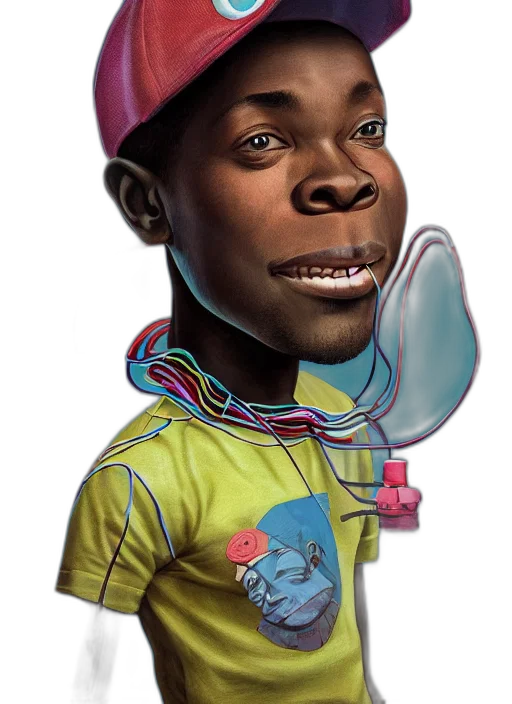 face, hat, mask, jewelry transparent PNG cut-out