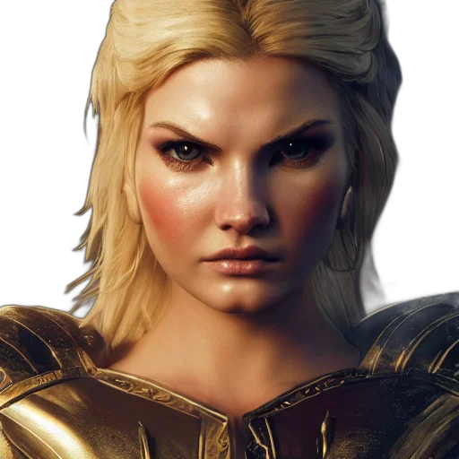 face, fantasy art, concept art, photorealistic transparent PNG cut-out