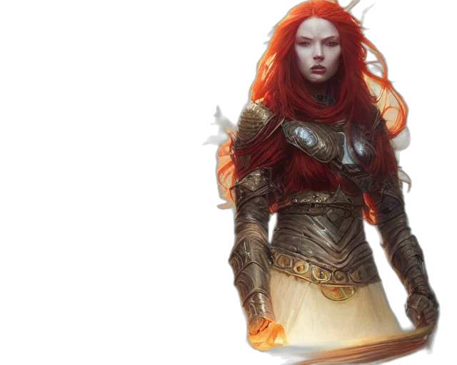 fantasy art, concept art, comic book art, golden transparent PNG cut-out