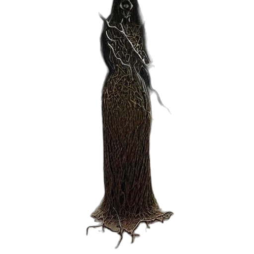 hair, dress, staff, crown transparent PNG cut-out