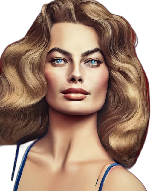 hair, face, photorealistic, cartoon transparent PNG cut-out