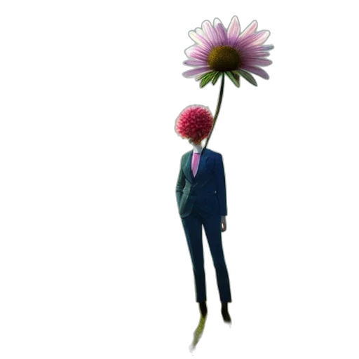 flower, staff, umbrella, creature transparent PNG cut-out