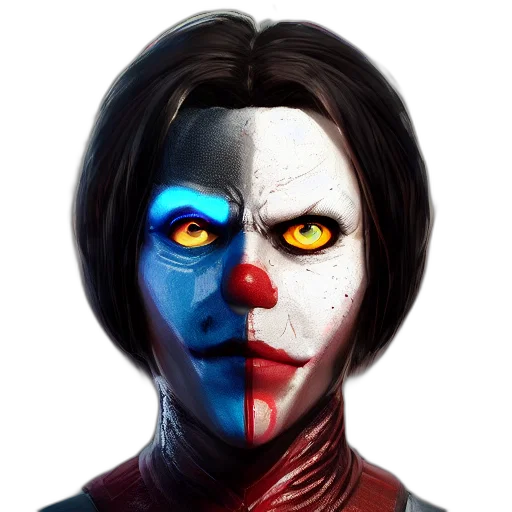 face, mask, concept art, comic book art transparent PNG cut-out