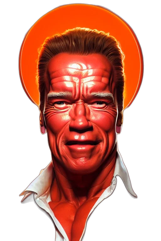 face, staff, comic book art, photorealistic transparent PNG cut-out