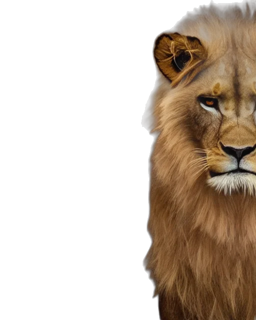 animal, crown, photorealistic, concept art transparent PNG cut-out
