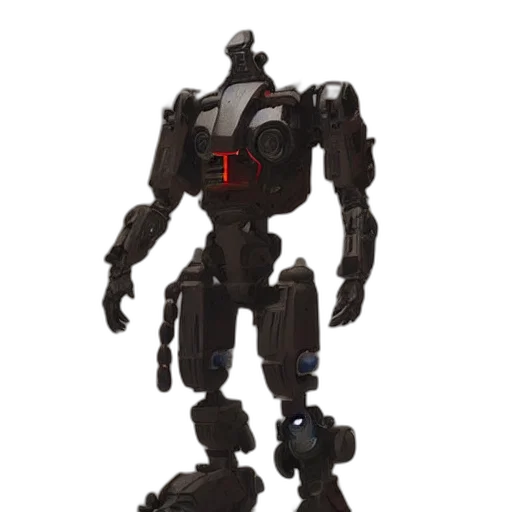 robot, weapon, 3d render, concept art transparent PNG cut-out