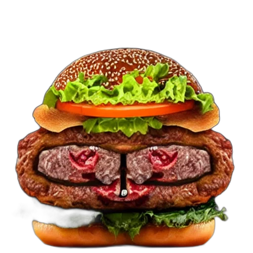 food, animal, face, crown transparent PNG cut-out