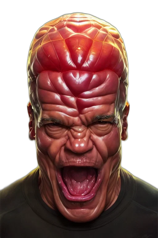 face, mask, creature, concept art transparent PNG cut-out