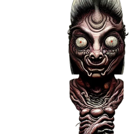 mask, creature, face, staff transparent PNG cut-out