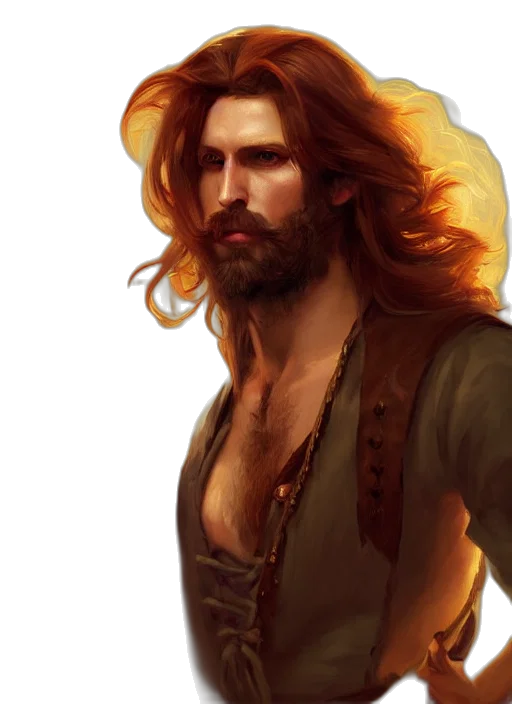 hair, fantasy art, concept art, photorealistic transparent PNG cut-out