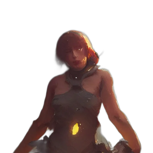 dress, weapon, staff, robot transparent PNG cut-out