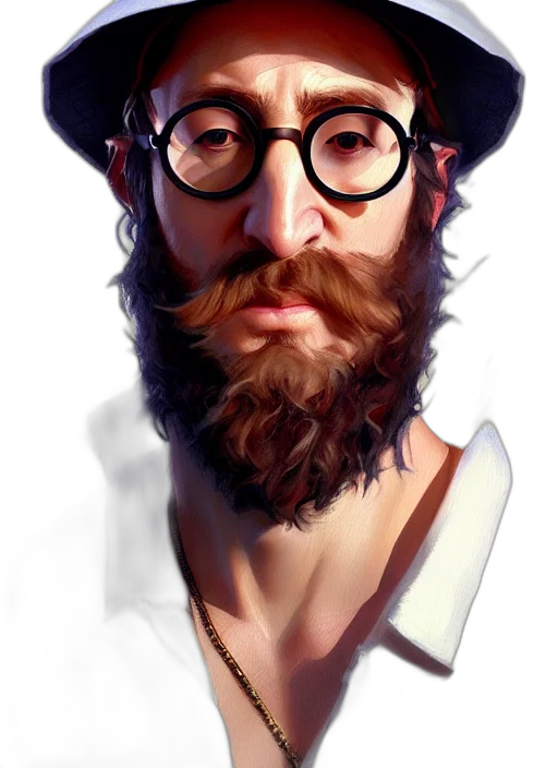 face, hat, staff, hair transparent PNG cut-out