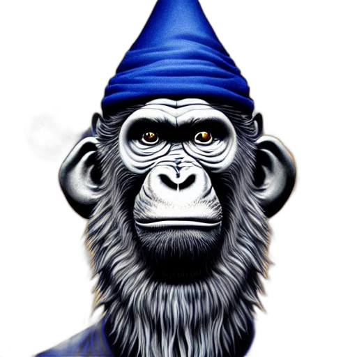 animal, hat, crown, staff transparent PNG cut-out