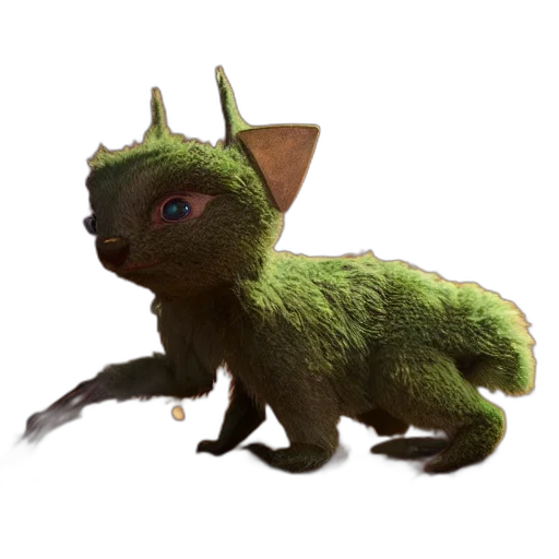 creature, dragon, animal, staff transparent PNG cut-out