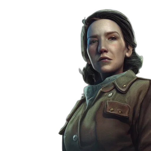 jacket, face, staff, concept art transparent PNG cut-out