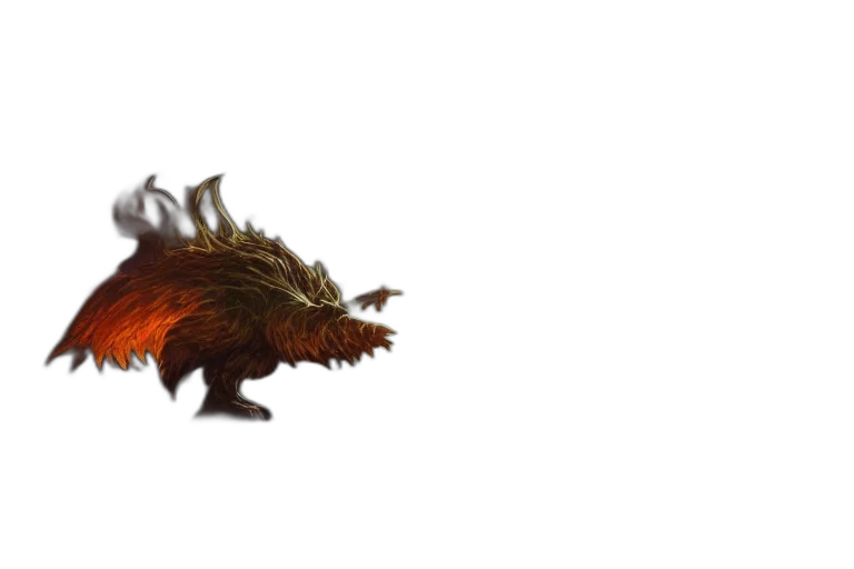 dragon, creature, animal, hair transparent PNG cut-out