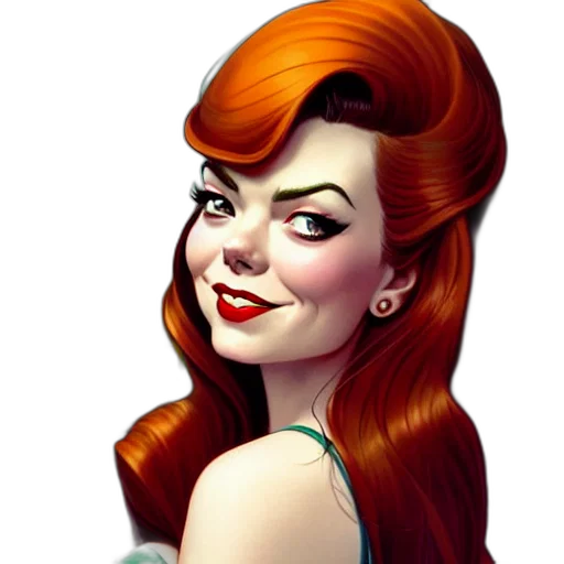 face, comic book art, cartoon, photorealistic transparent PNG cut-out