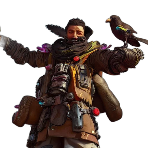 staff, weapon, jacket, face transparent PNG cut-out