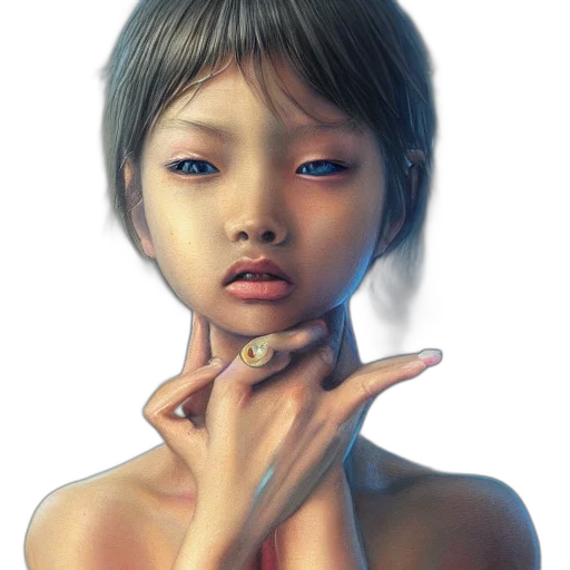 face, jewelry, mask, photorealistic transparent PNG cut-out