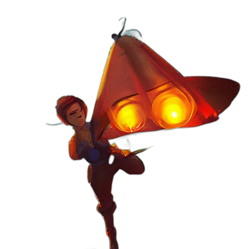 staff, umbrella, weapon, robot transparent PNG cut-out