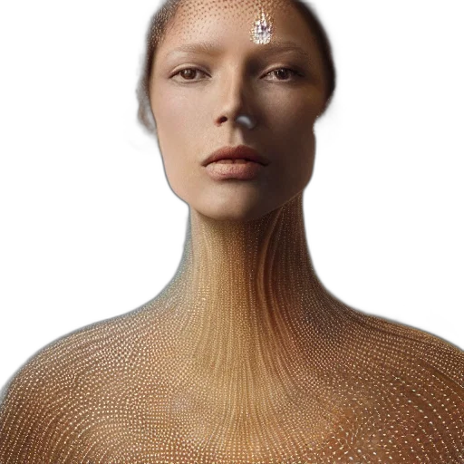 face, hair, dress, mask transparent PNG cut-out