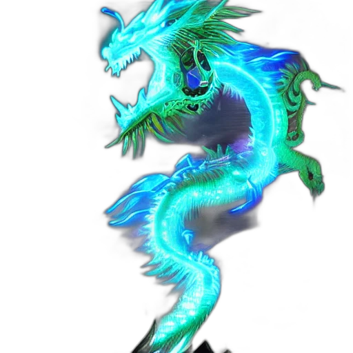 dragon, staff, sword, creature transparent PNG cut-out