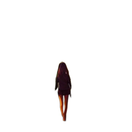 dress, hair, jacket, creature transparent PNG cut-out
