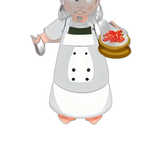 staff, food, robot, 3d render transparent PNG cut-out