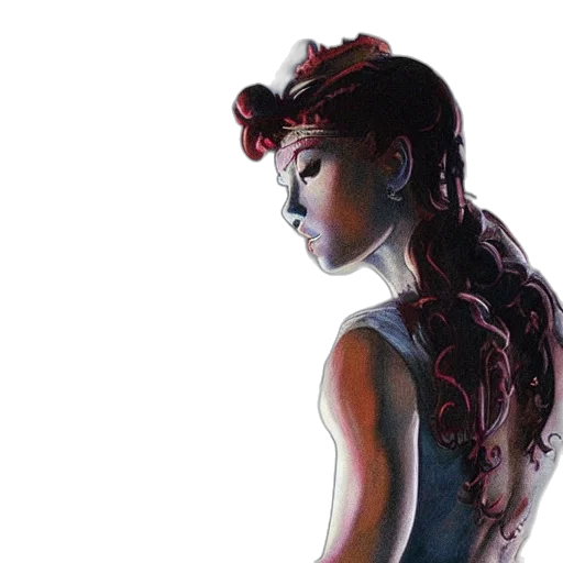 dress, crown, concept art, cyberpunk transparent PNG cut-out