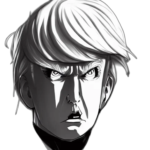 face, mask, comic book art, concept art transparent PNG cut-out