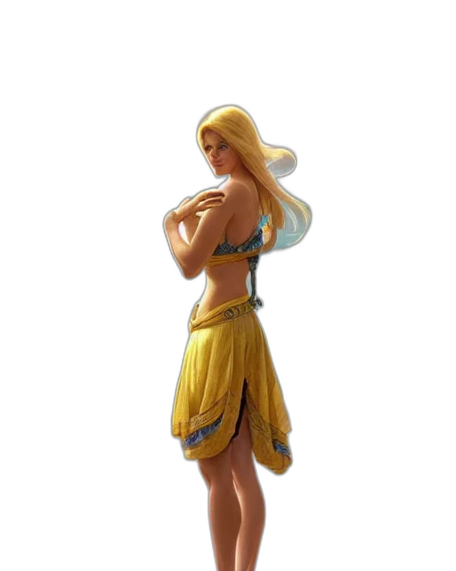 dress, concept art, 3d render, fantasy art transparent PNG cut-out