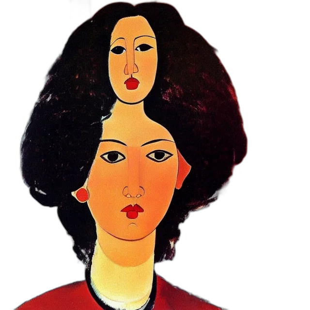 face, photorealistic, oil painting, cartoon transparent PNG cut-out