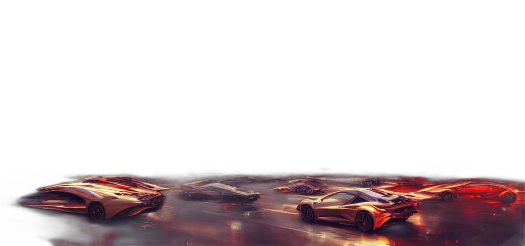 car, concept art, 3d render, fantasy art transparent PNG cut-out