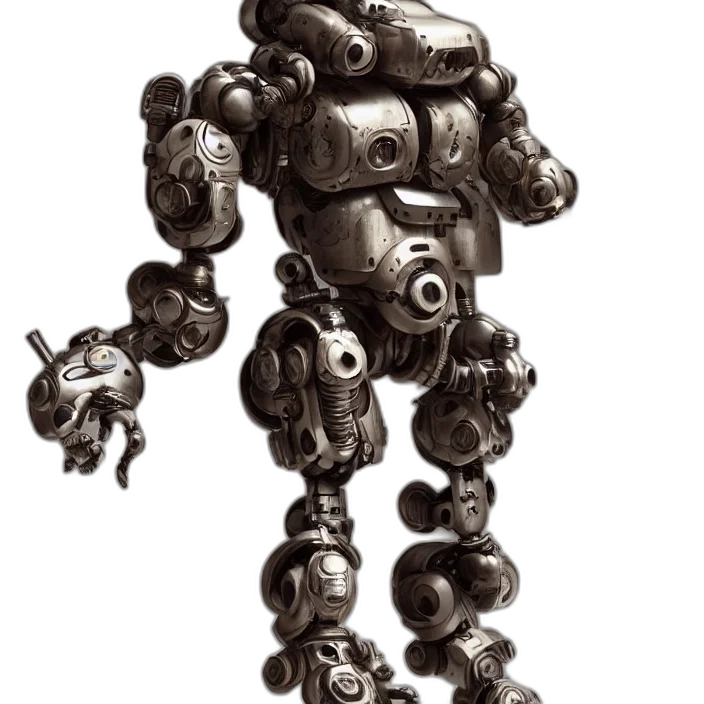 robot, weapon, staff, animal transparent PNG cut-out