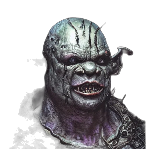 mask, face, creature, staff transparent PNG cut-out