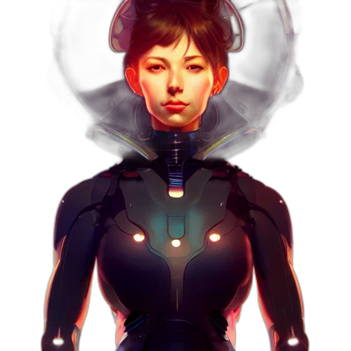 robot, face, jacket, mask transparent PNG cut-out