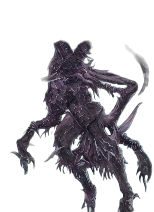 creature, dragon, mask, staff transparent PNG cut-out