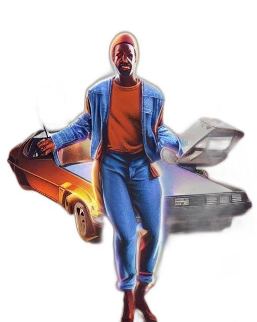 car, jacket, robot, concept art transparent PNG cut-out