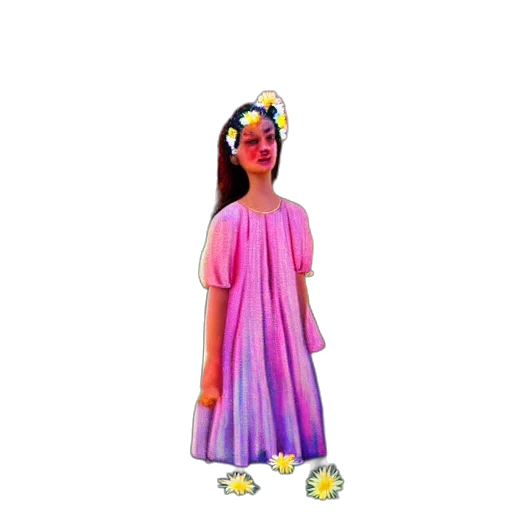dress, jewelry, crown, staff transparent PNG cut-out