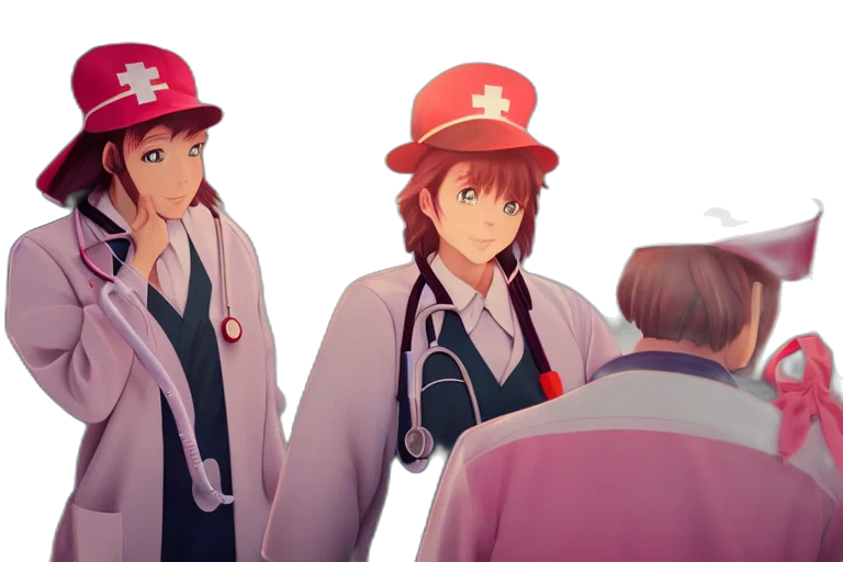 staff, hat, anime, concept art transparent PNG cut-out