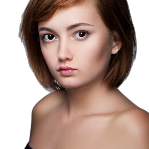 face, hair, jewelry, staff transparent PNG cut-out